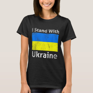 I Stand With Ukraine Flag Free Support Freedom Put T-Shirt