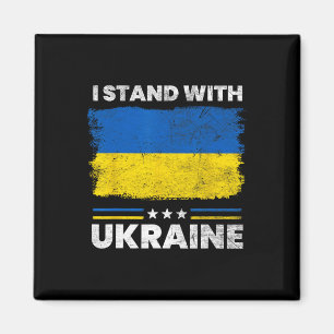 I Stand With Ukraine Flag - Ukrainian Flag - Ukrai Magnet