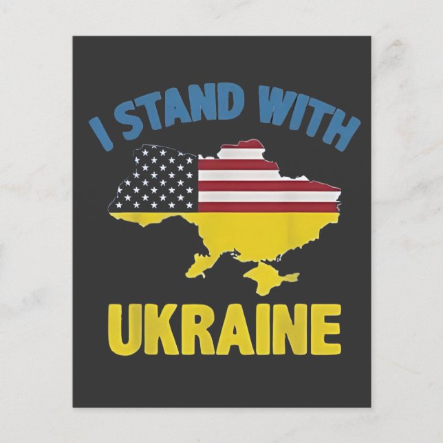 I Stand with Ukraine  Flyer (Front)