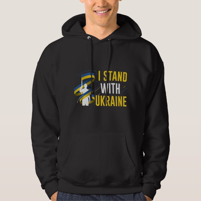 I Stand With Ukraine Hoodie (Front)