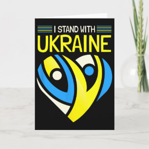 I Stand With Ukraine I Stand For Peace Anti-war Uk Card