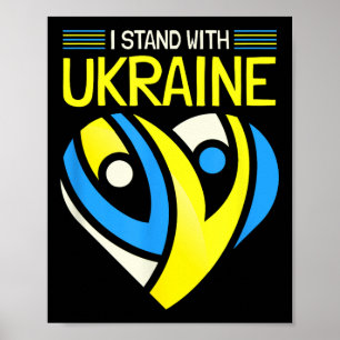 I Stand With Ukraine I Stand For Peace Anti-war Uk Poster