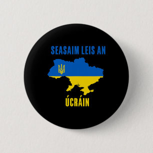 I Stand With Ukraine Jewish Pray For Ukraine Suppo 6 Cm Round Badge
