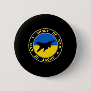 I Stand With Ukraine Lover Hero Of Kiev The Ghost 6 Cm Round Badge