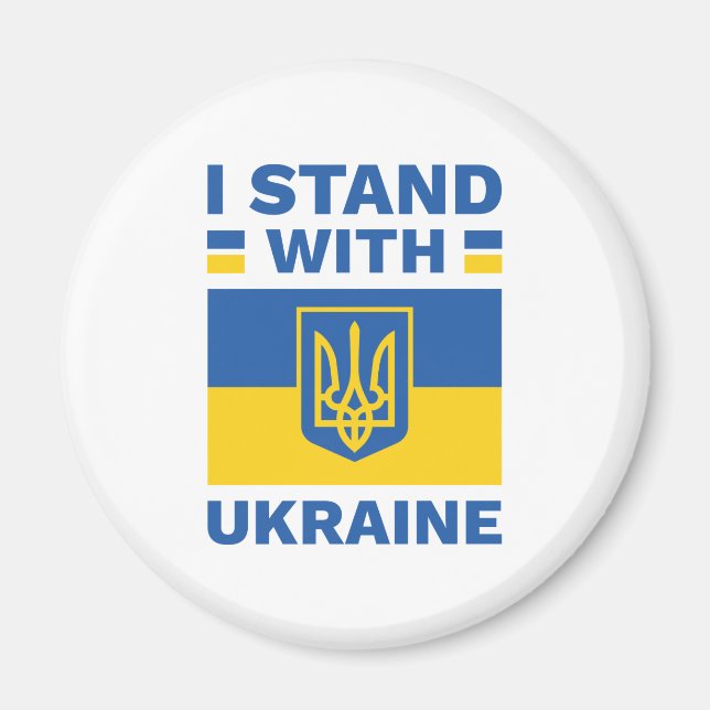 I Stand With Ukraine Magnet (Front)