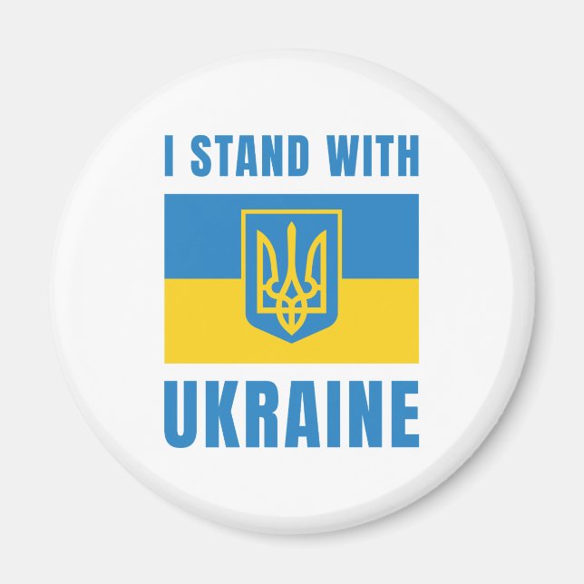 I Stand With Ukraine Magnet (Front)