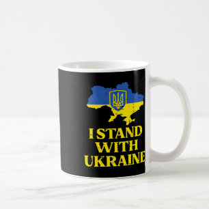 I Stand With Ukraine Map Ukrainian Support Women M Coffee Mug