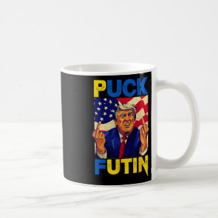 I Stand With Ukraine Meme Trump Puck Futin Vintage Coffee Mug
