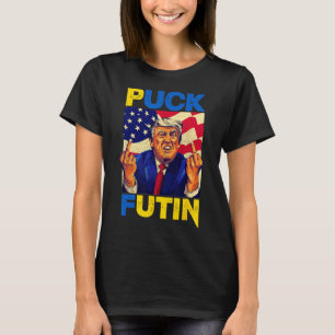 I Stand With Ukraine Meme Trump Puck Futin Vintage T-Shirt