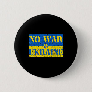 I Stand With Ukraine No War In Ukraine Support Ukr 6 Cm Round Badge