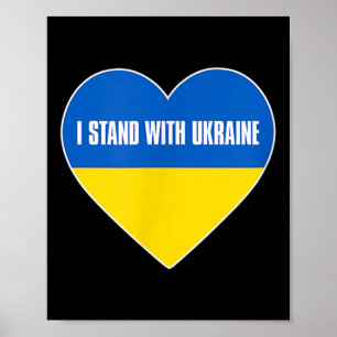 I Stand With Ukraine _ No War _ Support Ukraine _ Poster
