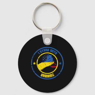 I Stand With Ukraine Patriot Key Ring