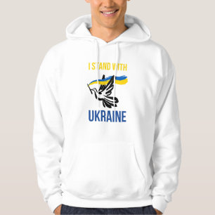I Stand With Ukraine – Peace Dove Design Hoodie