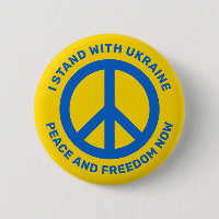 I stand with Ukraine peace symbol no to war