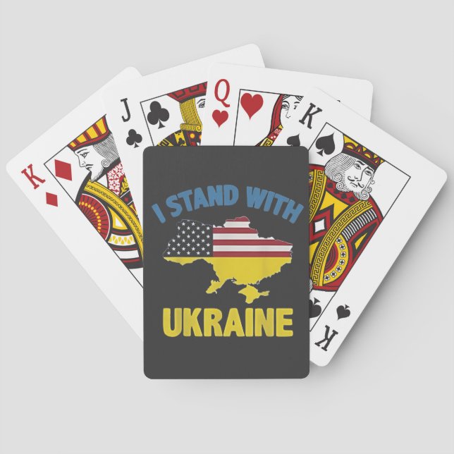 I Stand with Ukraine  Playing Cards (Back)