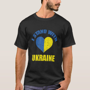 I Stand With Ukraine Power Flag Support Ukraine T-Shirt