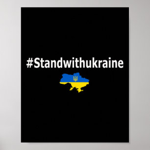 I Stand With Ukraine Shirt Hashtag Standwithukrain Poster