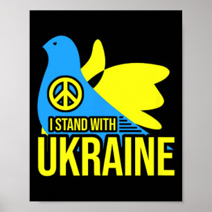 I Stand With Ukraine Shirt Ukraine Flag Volodymyr Poster