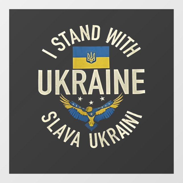 I Stand with Ukraine Slava Ukraini  (Sheet)