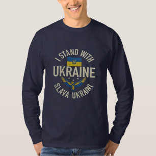 I Stand with Ukraine Slava Ukraini T-Shirt