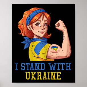 I Stand With Ukraine Strong Woman Unbreakable Wome Poster