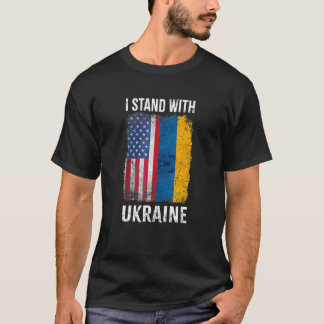 I Stand With Ukraine Su Pport UKRAINE Ukrainian Am T-Shirt