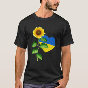 I Stand With Ukraine Sun-Flower Support Ukraine Uk T-Shirt