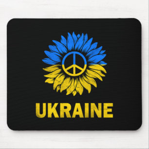 I Stand With Ukraine Sunflower Flag Ukraine Suppor Mouse Pad