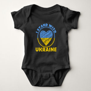 I STAND WITH UKRAINE - SUPPORT BABY BODYSUIT