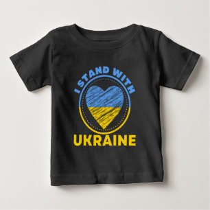 I STAND WITH UKRAINE - SUPPORT BABY T-Shirt