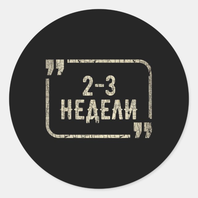 I Stand With Ukraine Support Funny Ukrainian Meme  Classic Round Sticker (Front)