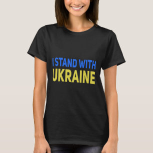 I Stand With Ukraine Support Peace And Save Ukrain T-Shirt