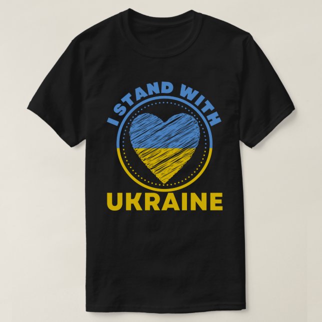 I STAND WITH UKRAINE - SUPPORT T-Shirt (Design Front)