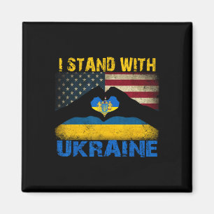 I Stand With Ukraine Support Ukraine Lover Pride U Magnet