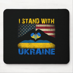 I Stand With Ukraine Support Ukraine Lover Pride U Mouse Pad