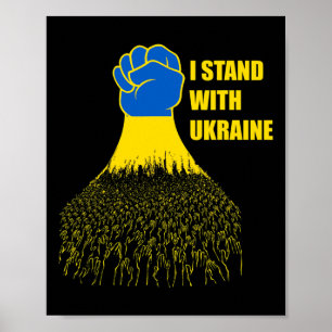 I Stand With Ukraine - Support Ukraine - Pray For Poster