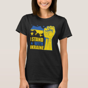 I stand with Ukraine. Support Ukraine. T-Shirt