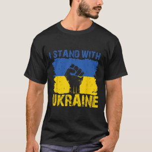I Stand With Ukraine - Support Ukraine Ukrainian F T-Shirt