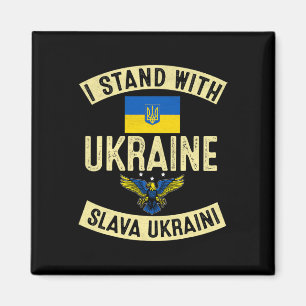 I Stand With Ukraine Support Ukraine Ukrainian  Magnet