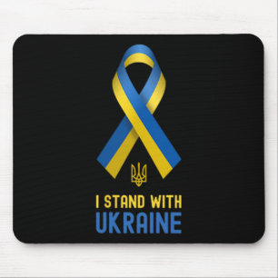 I Stand With Ukraine Support Ukraine War Ukrainian Mouse Pad