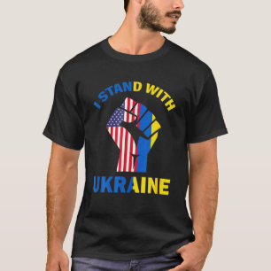 I Stand With Ukraine Support Ukrainians T-Shirt