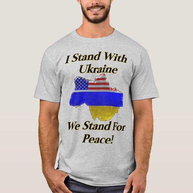 I Stand With Ukraine T-Shirt (Front)