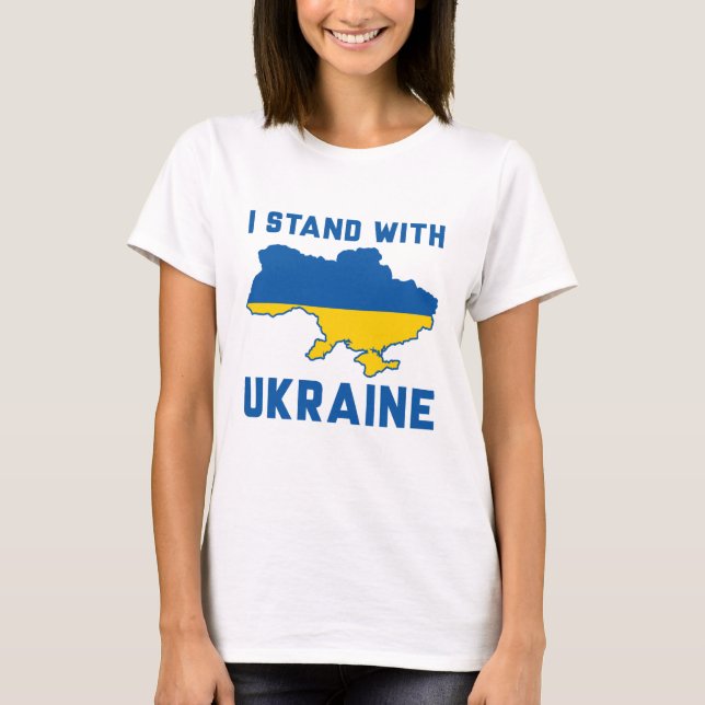 I Stand With Ukraine T-Shirt (Front)