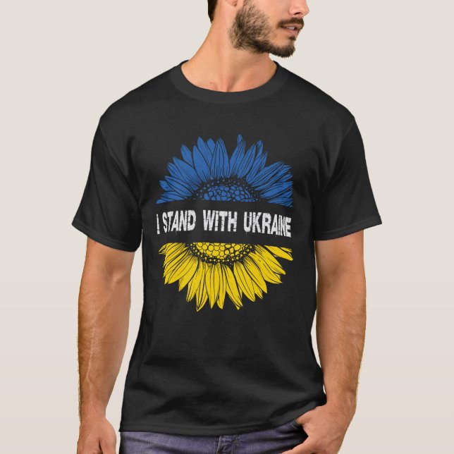 I Stand With Ukraine T-Shirt (Front)