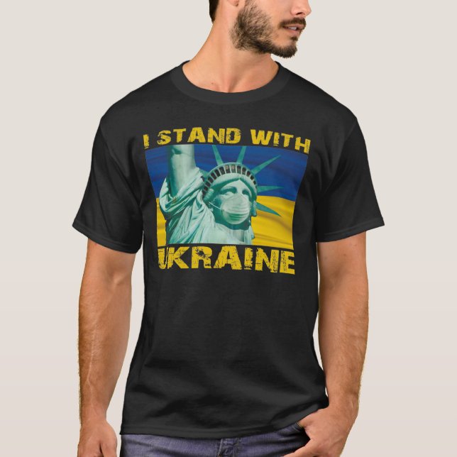 I STAND WITH UKRAINE T-Shirt (Front)