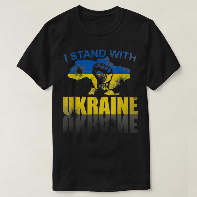 I Stand with Ukraine  T-Shirt (Design Front)