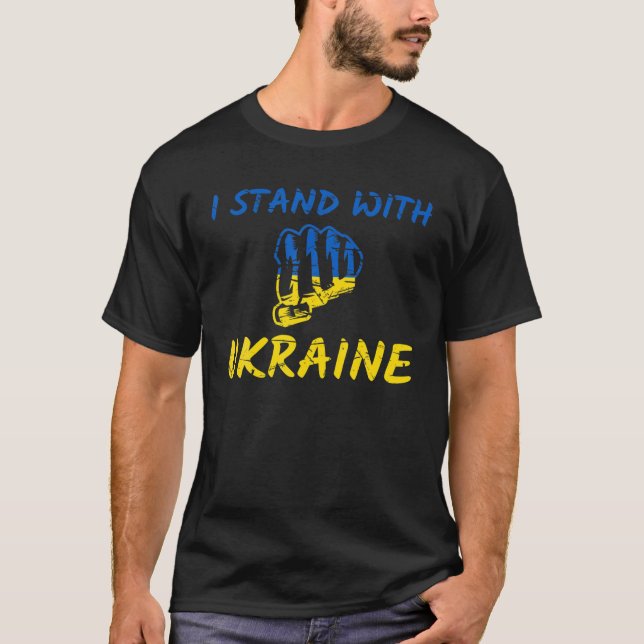 I Stand With Ukraine T-Shirt (Front)