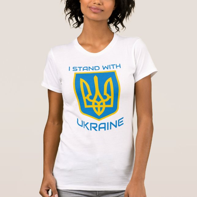I Stand With Ukraine T-Shirt (Front)