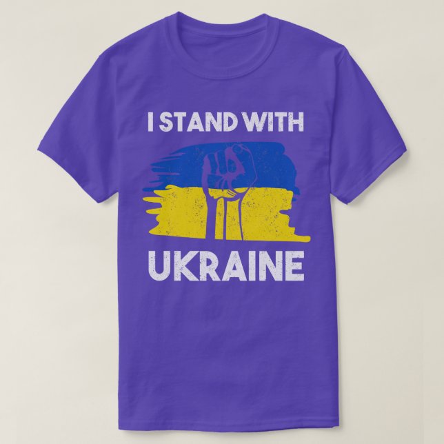 I Stand With Ukraine T-Shirt (Design Front)