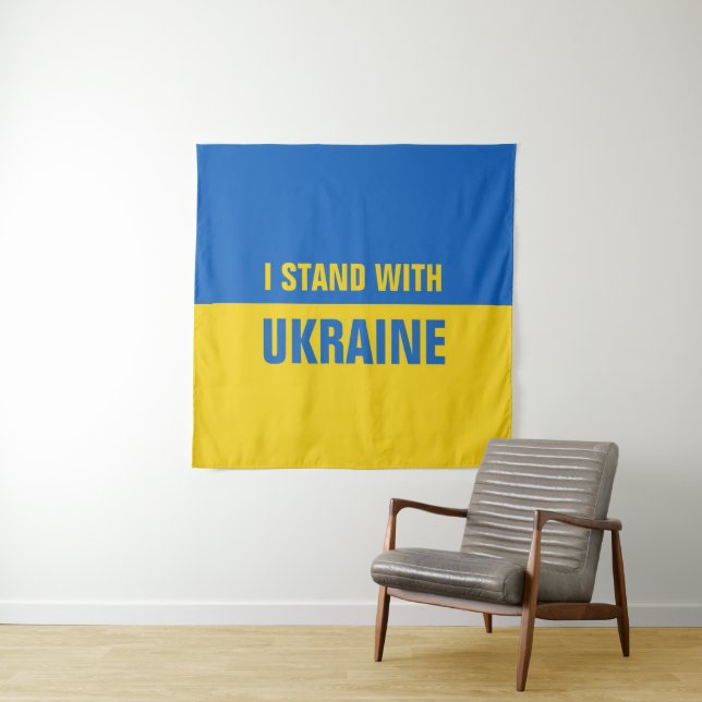 I Stand With Ukraine Tapestry (In Situ)